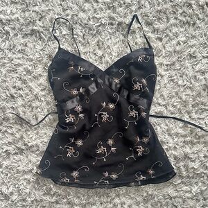 Vintage Forever 21 Floral Embroidered Cami